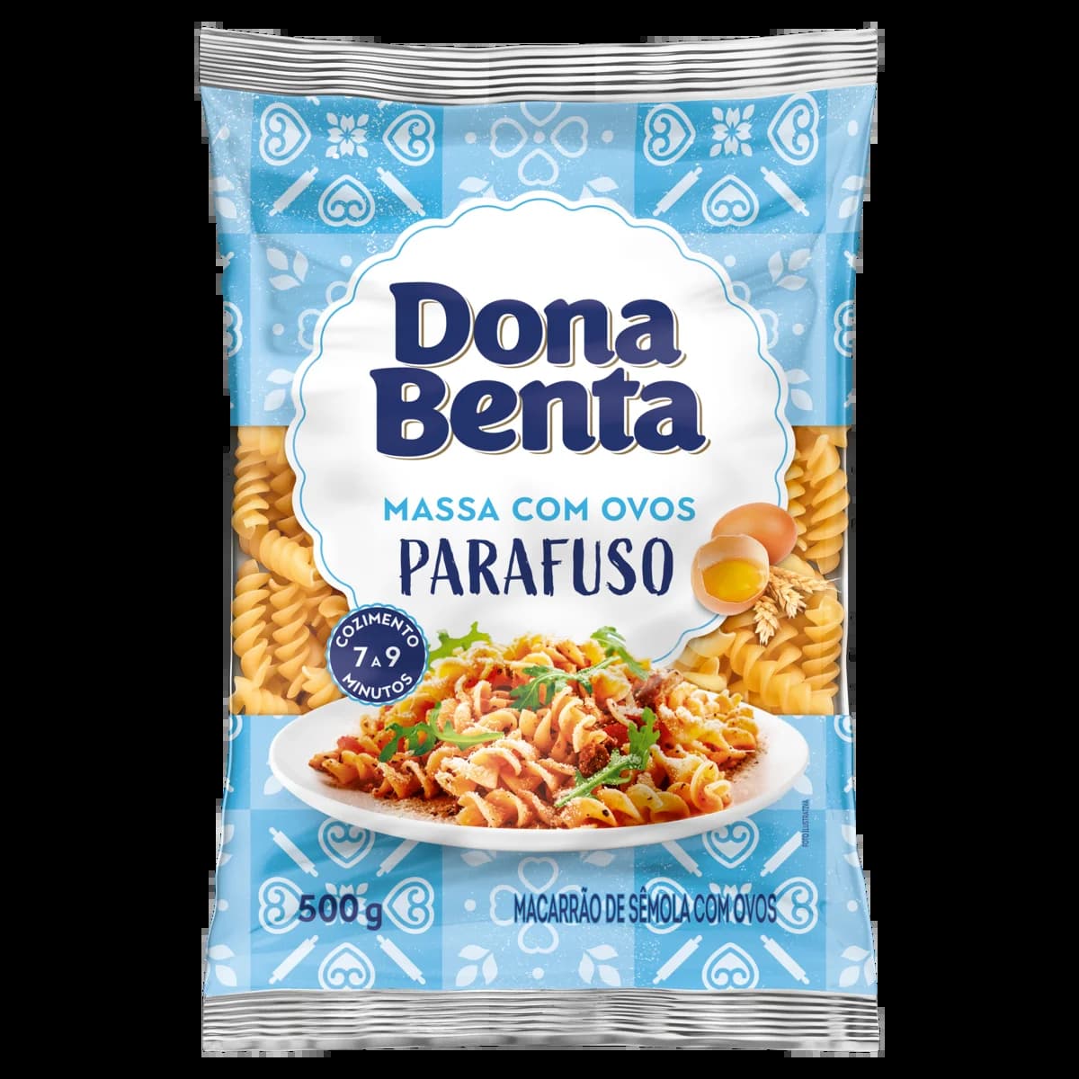 MACARRÃO PARAFUSO DONA BENTA 500G