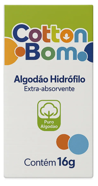 ALGODÃO HIDRÓFILO COTTON BOM 16G