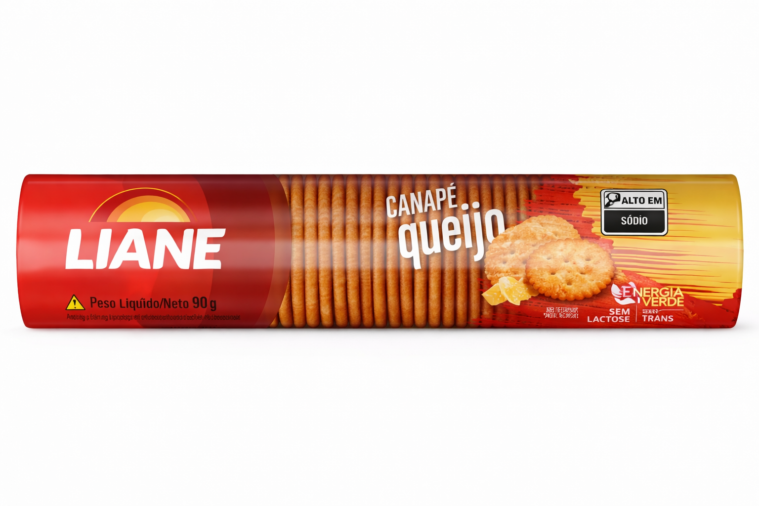 BISCOITO CANAPÉ SABOR QUEIJO SEM LACTOSE LIANE 90G