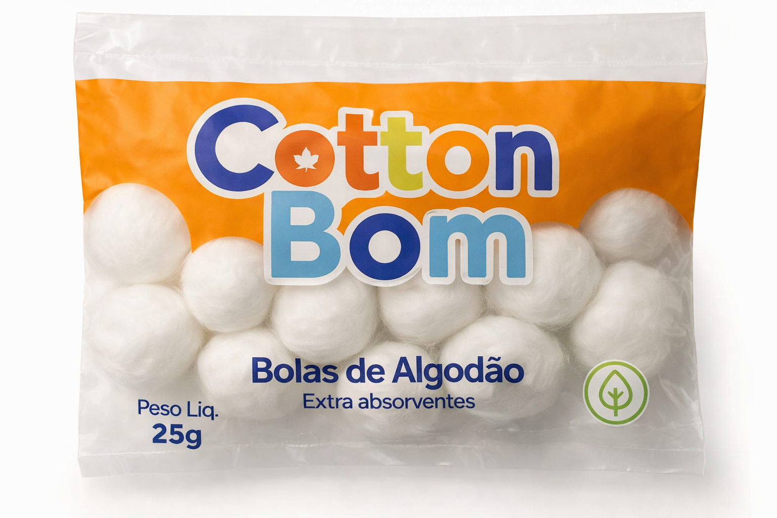 BOLAS DE ALGODÃO EXTRA ABSORVENTES COTTON BOM 25G