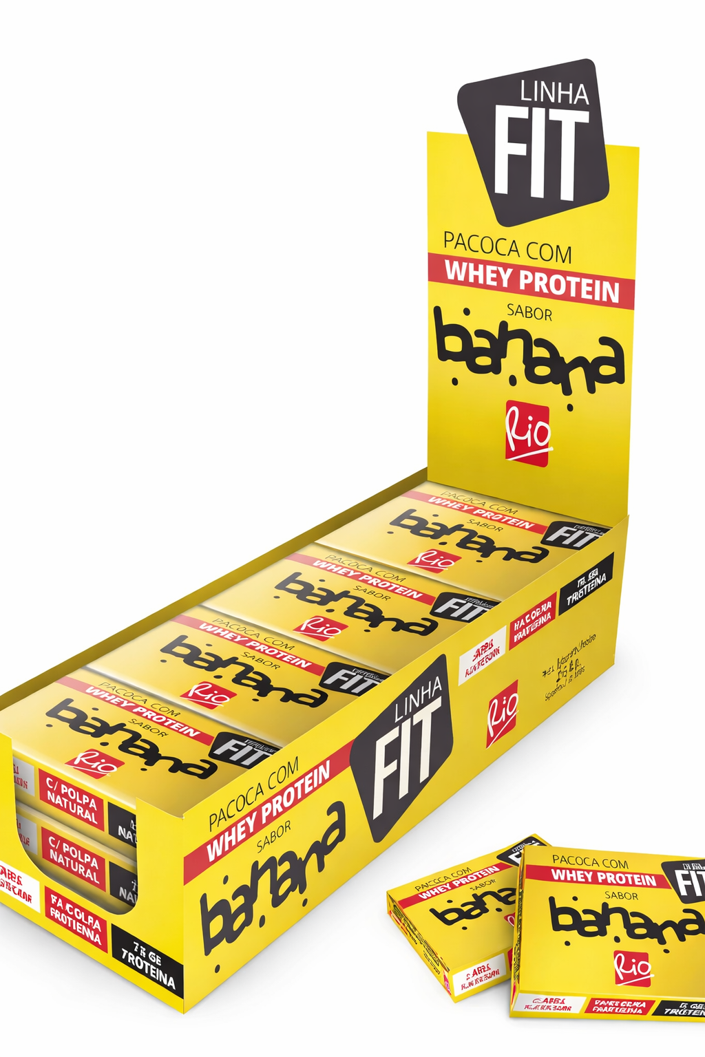 PAÇOCA COM WHEY PROTEIN ZERO ACUCAR RIO SABOR BANANA 264G 