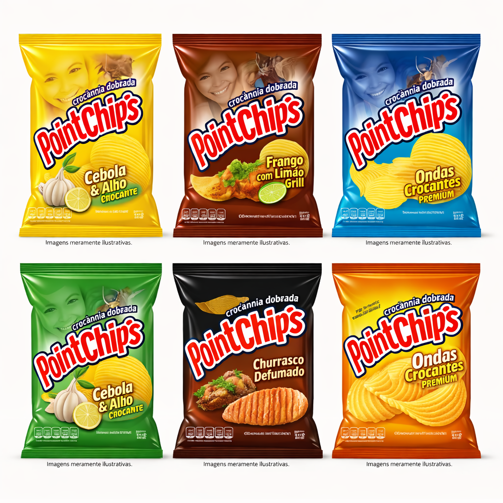 BATATA CHIPS POINT 30G SABORES 