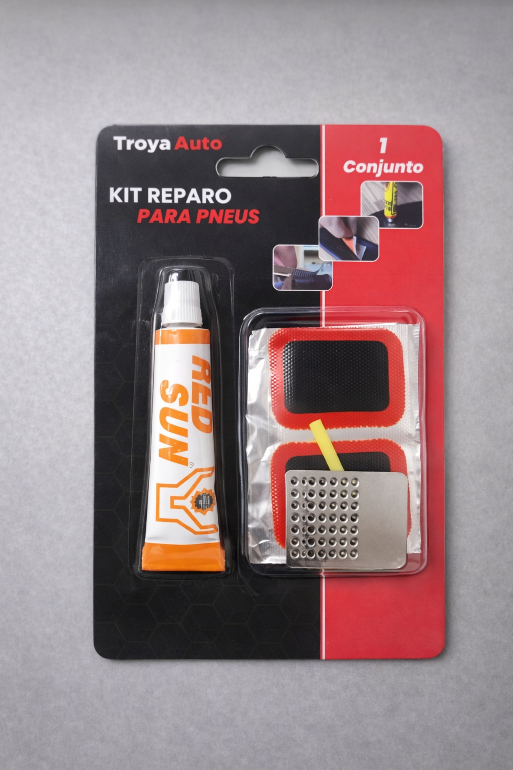 KIT REPARO PARA PNEUS TROYA AUTO 