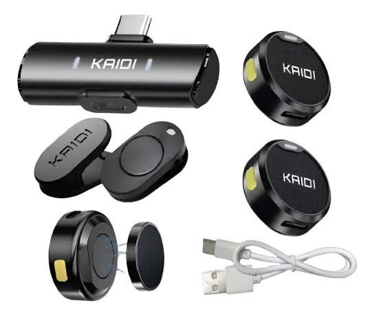 MICROFONE DE LAPELA KMF4-C TIPO C KAIDI 
