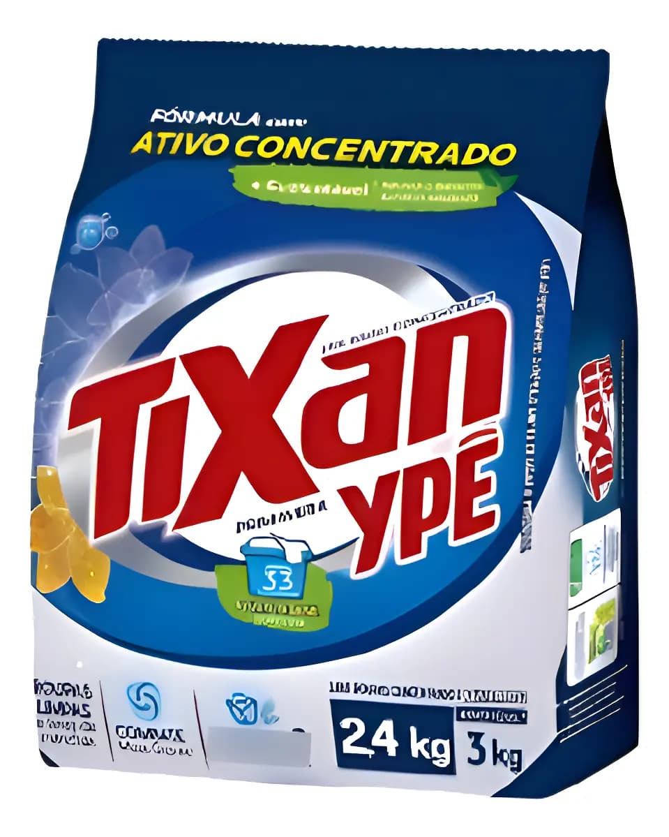 LAVA ROUPAS EM PÓ TIXAN PRIMAVERA 2,4KG 
