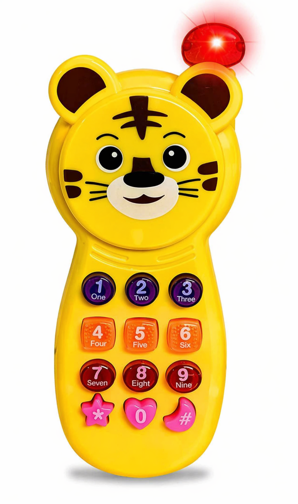 TELEFONE MUSICAL TIGRINHO COM LUZES E SONS 