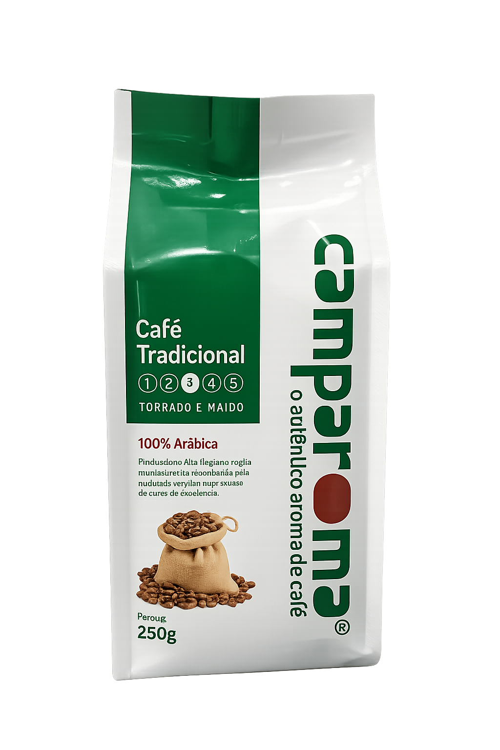 CAFÉ TORRADO E MOÍDO TRADICIONAL 250G CAMPOAROMA