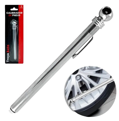 CALIBRADOR DE PRESSÃO PARA PNEUS 50 PSI MEDIDOR PRECISO PARA CARRO, MOTO E BICICLETA